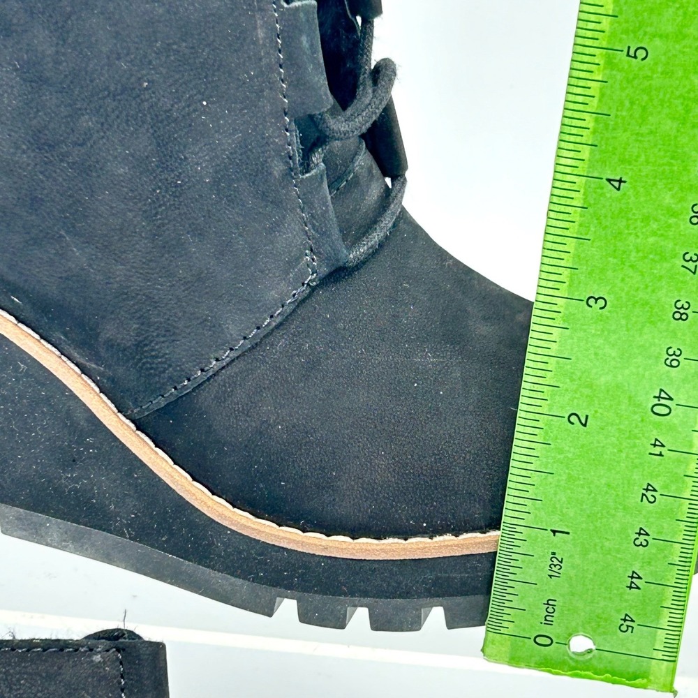 Eileen Fisher Size 6 Black Suede Wedge Ankle Boots Alpine NEW Womens $275 - Picture 7 of 15